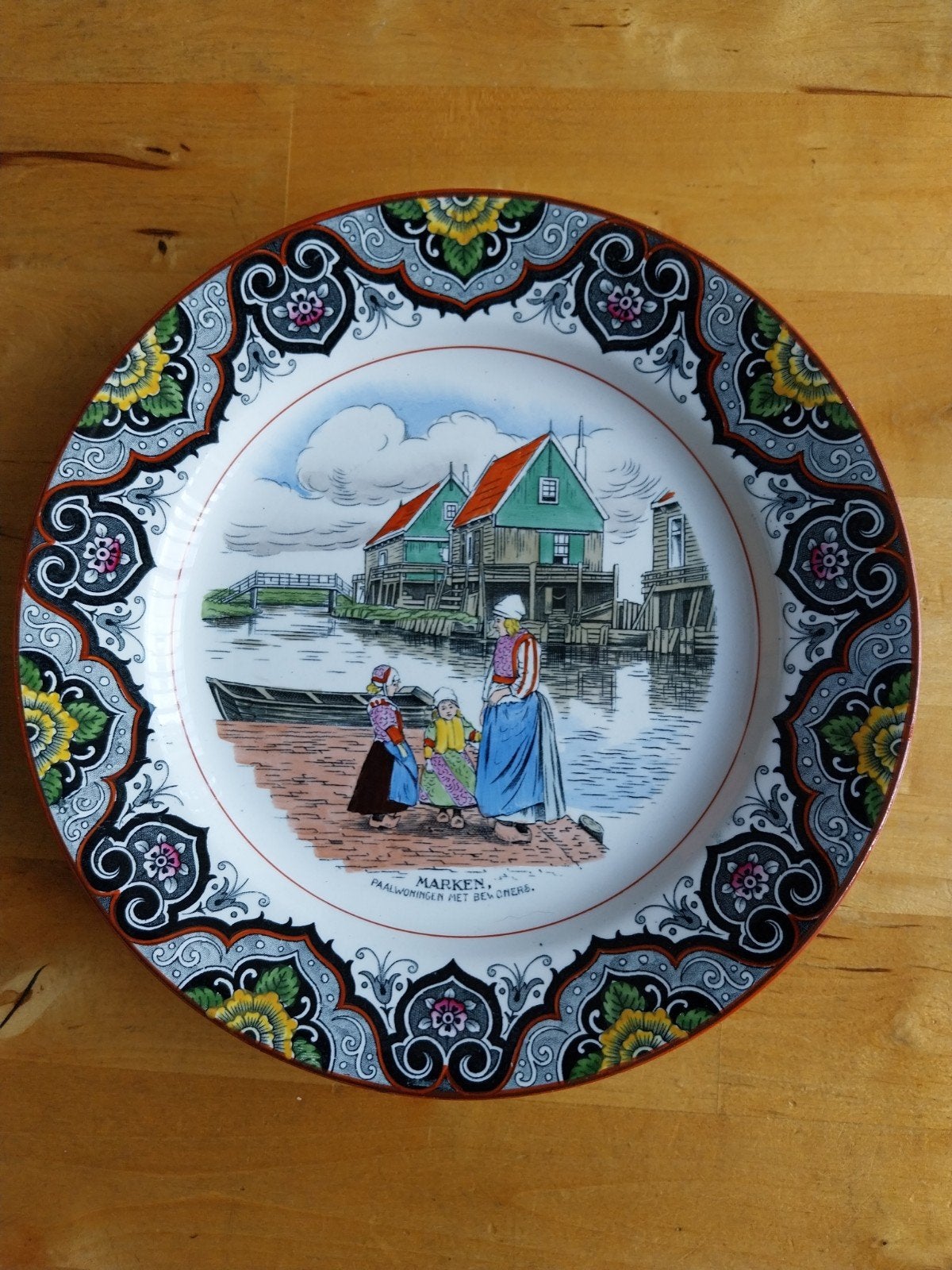 Decoratief bord Société Céramique Maastricht Marken, Ophalen of Verzenden