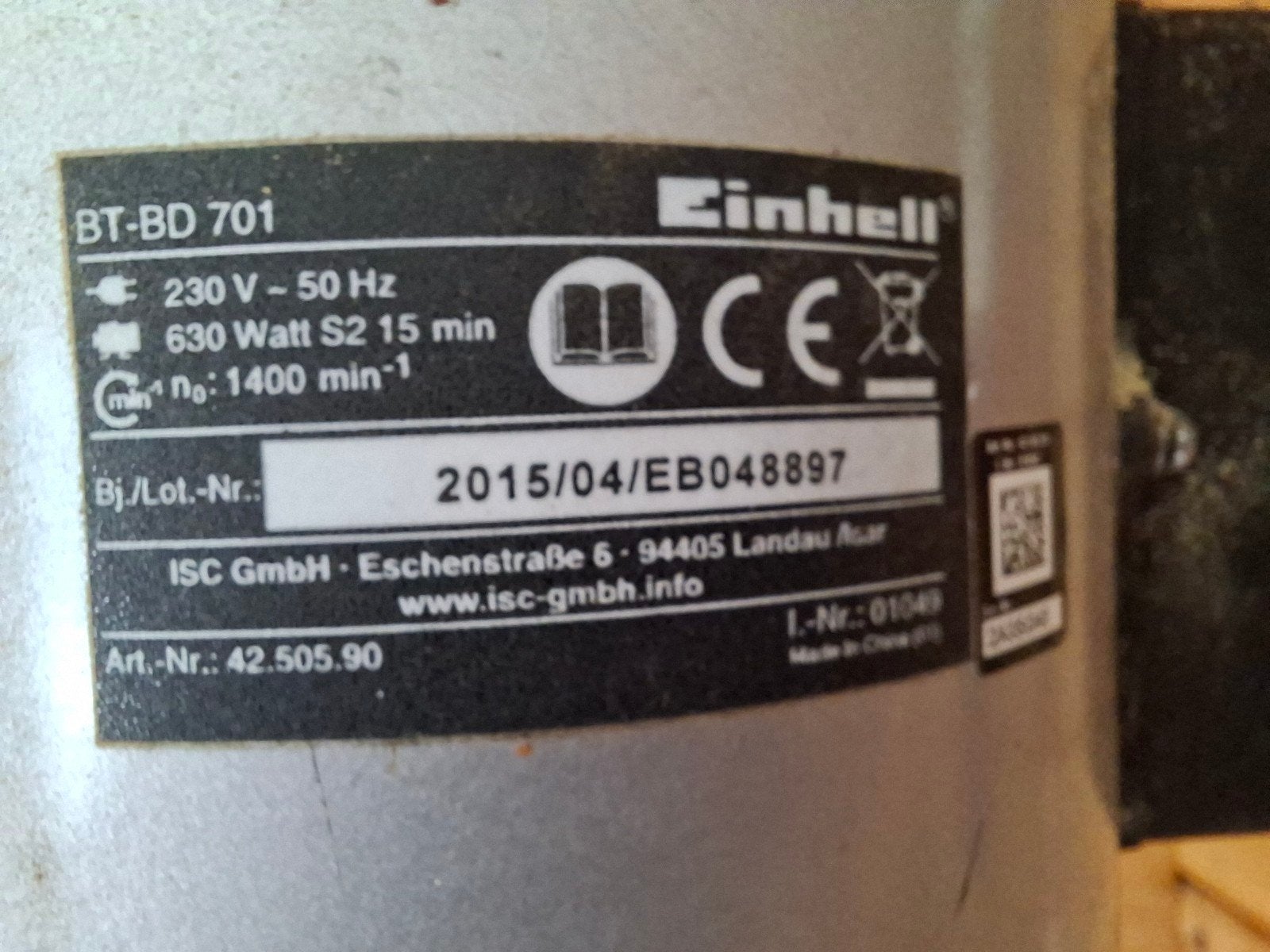 Einhell BT-BD 701 Kolomboormachine., Variabele snelheid, Ophalen of Verzenden, Kolomboormachine, Gebruikt