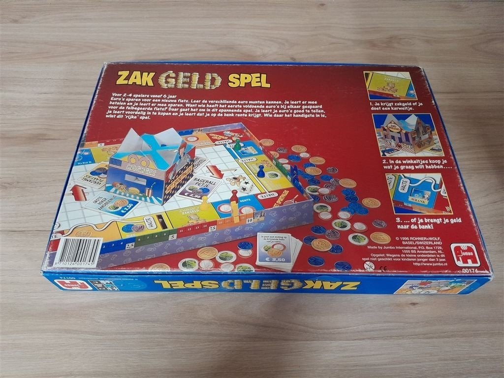 zakgeldspel leerzaam spel [s1171], Hobby en Vrije tijd, Gezelschapsspellen | Bordspellen, Verzenden, Zo goed als nieuw