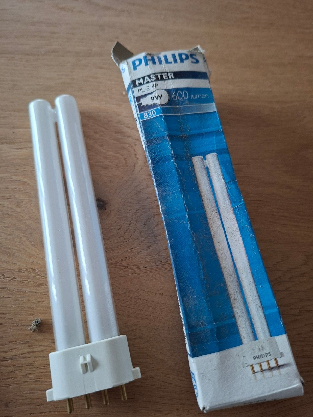 Philips Master PL-S 4P 9W 830 lamp  2o stuks, Gebruikt, Minder dan 10 watt, Warm wit, Ophalen