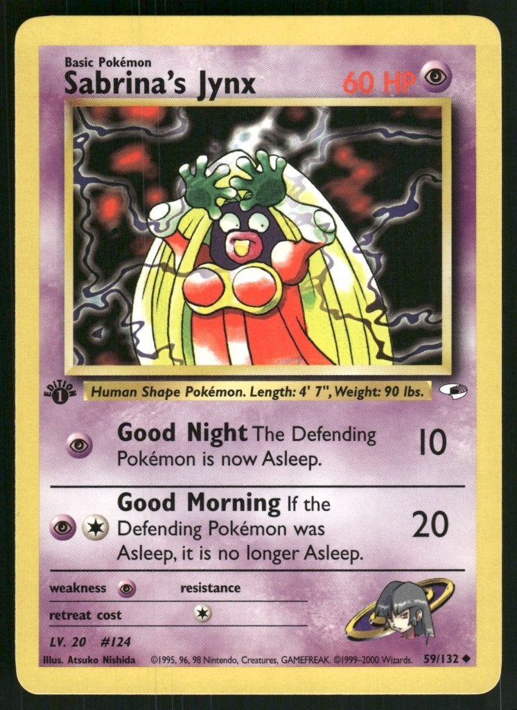 Sabrina's Jynx 59/132 - Gym Heroes (1st edition) (M), Verzenden, Gebruikt