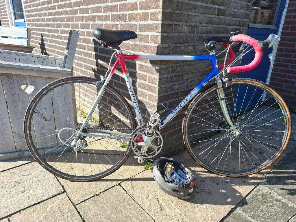 Racefiets Van Tuyl Rood Wit Blauw, 28 inch, Gebruikt, 57 tot 61 cm, Ophalen