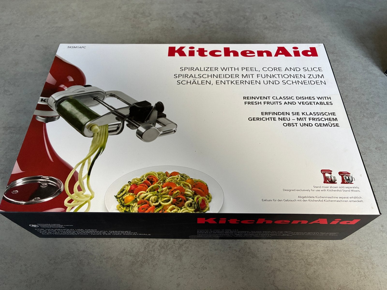 NIEUW IN DOOS: KitchenAid Spiraalsnijder, 4 liter of meer, Ophalen of Verzenden, Nieuw, 3 snelheden of meer