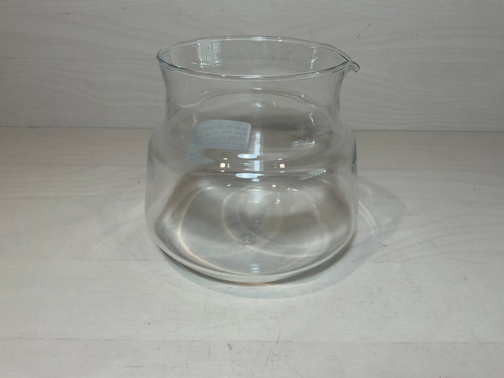 Glaskan Technivorm hoogte 12 cm doorsnee 14 cm, Ophalen of Verzenden, Zo goed als nieuw