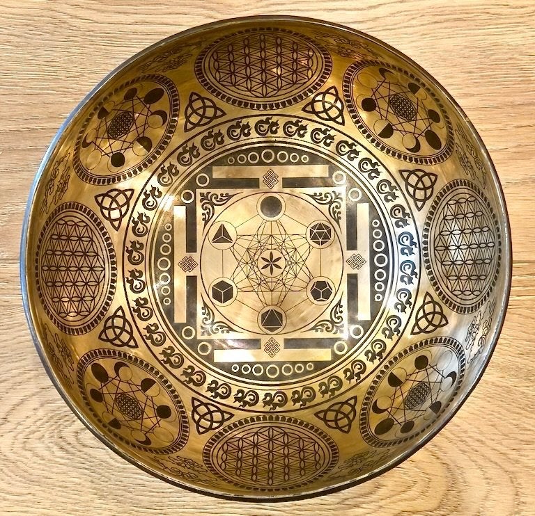 KLANKSCHAAL TIBET METATRON 24 CM, Ophalen of Verzenden, Nieuw, Overige soorten