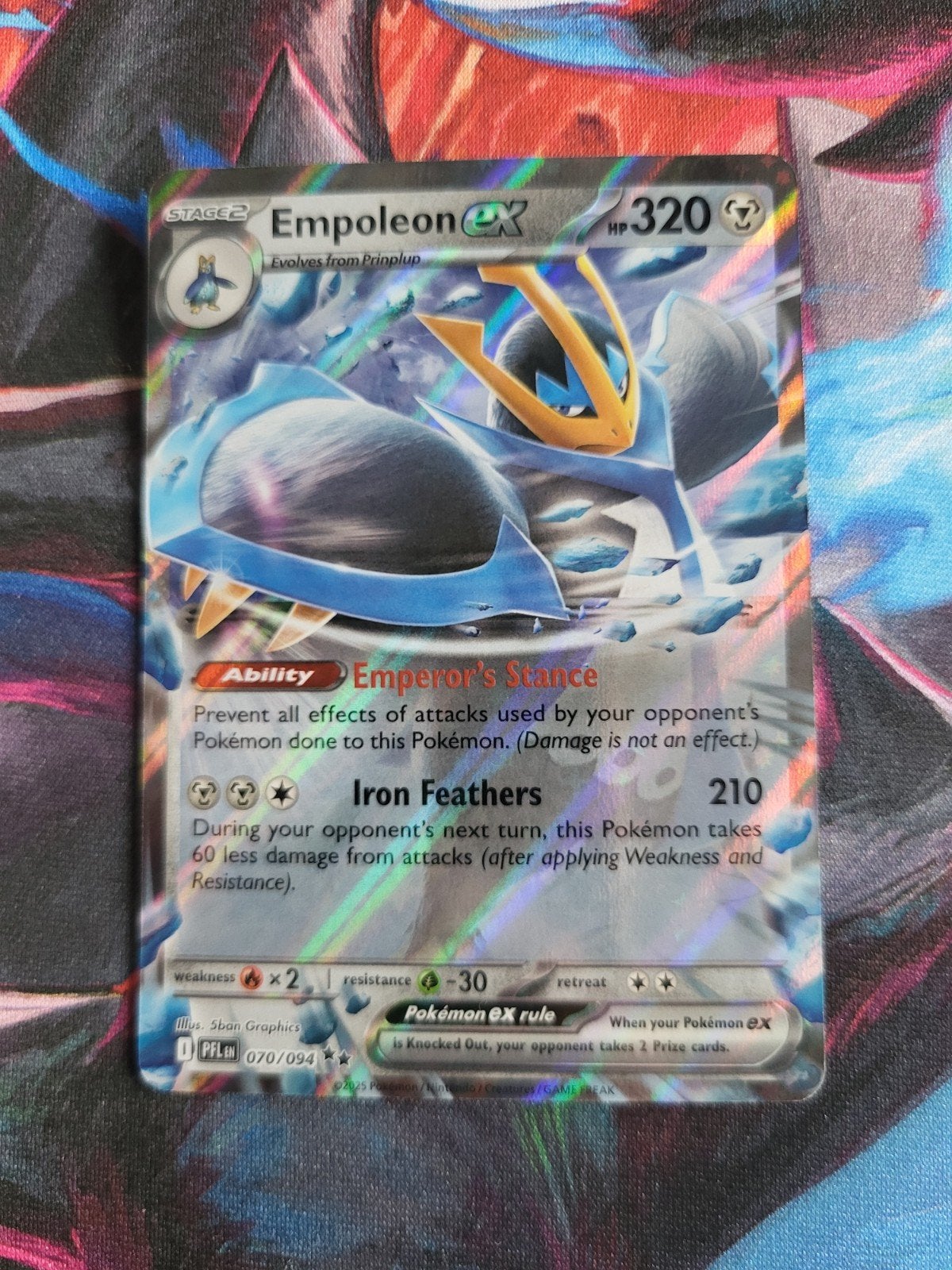 Empoleon EX - Phantasmal Flames #070/094, Ophalen of Verzenden, Zo goed als nieuw