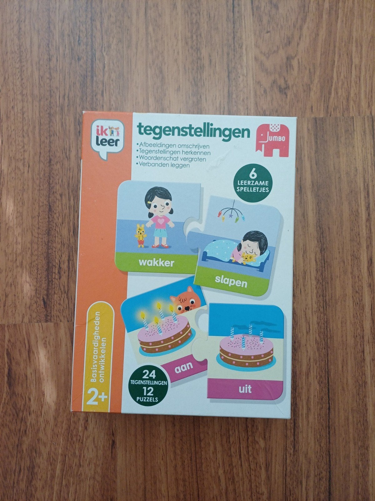Jumbo Ik Leer Tegenstellingen - Educatief Puzzelspel, Ophalen of Verzenden, Gebruikt, Taal en Lezen