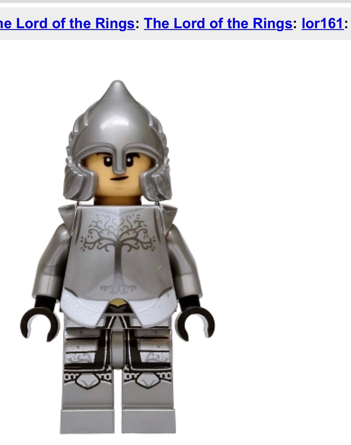 Lego LOTR Soldier of Gondor lor161 Minas Tirith 11377 NIEUW, Compleet, Lego, Nieuw, Ophalen of Verzenden