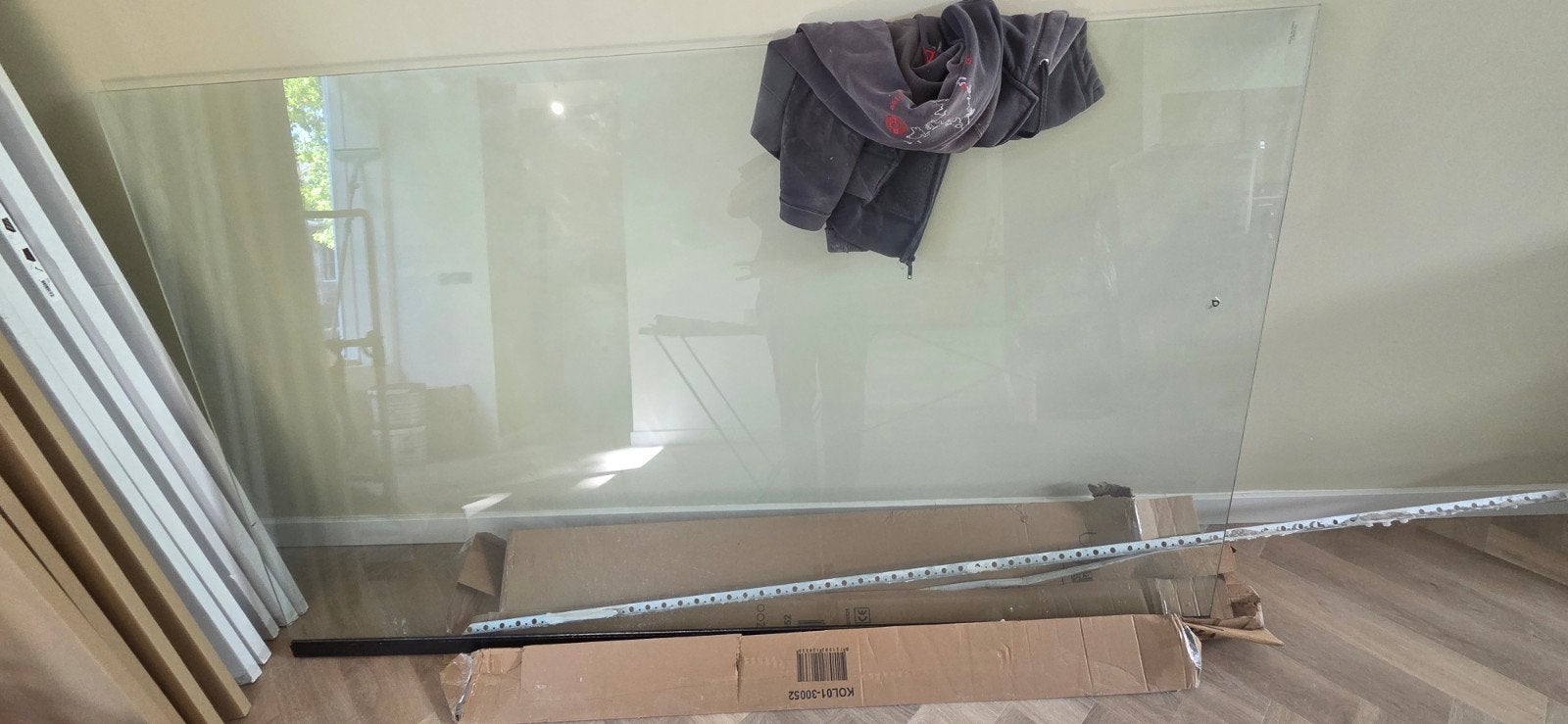 glazen douchescherm 1.20 x 2.00 meter met stabilisatiest, Ophalen, Nieuw