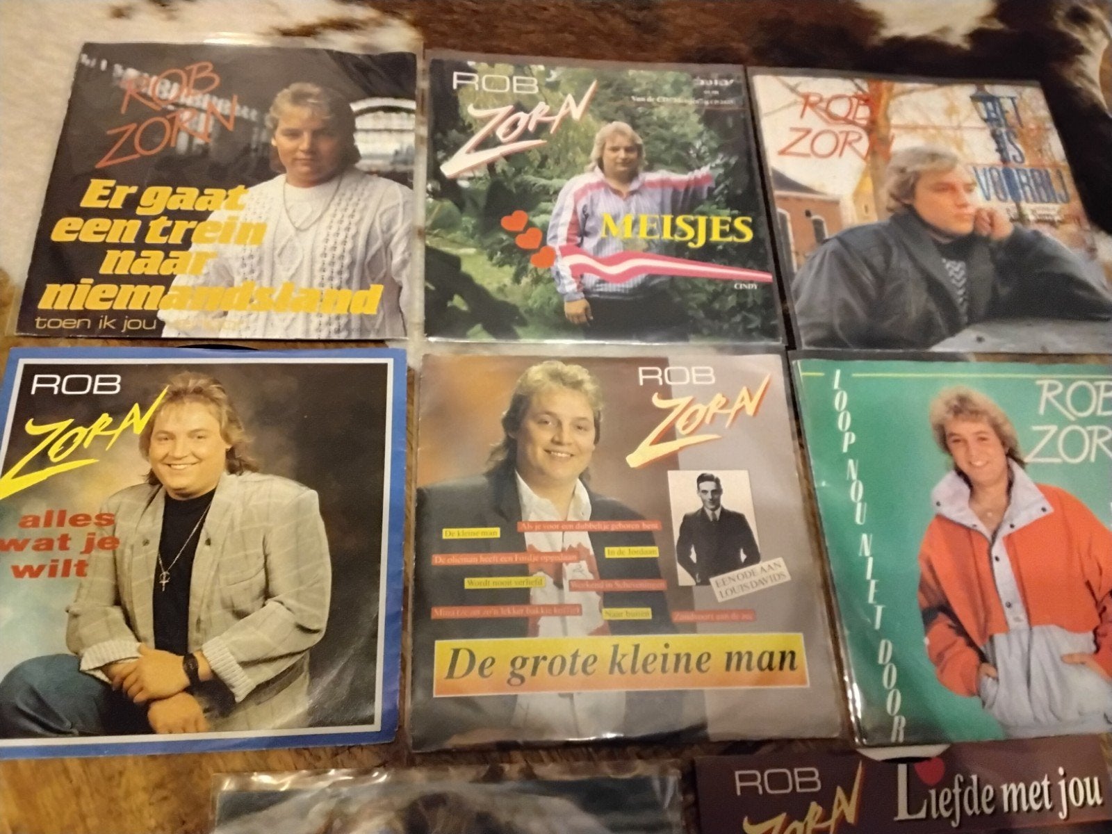 Rob Zorn verzameling 8 vinyl singles., Cd's en Dvd's, Vinyl | Nederlandstalig, Verzenden, Gebruikt, Overige formaten, Levenslied of Smartlap