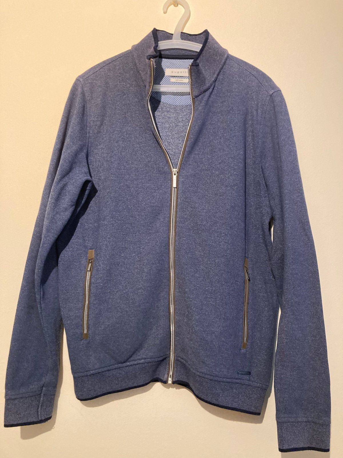 Bugatti heren vest met rits, maat M, Ophalen of Verzenden, Zo goed als nieuw, Maat 48/50 (M), Blauw