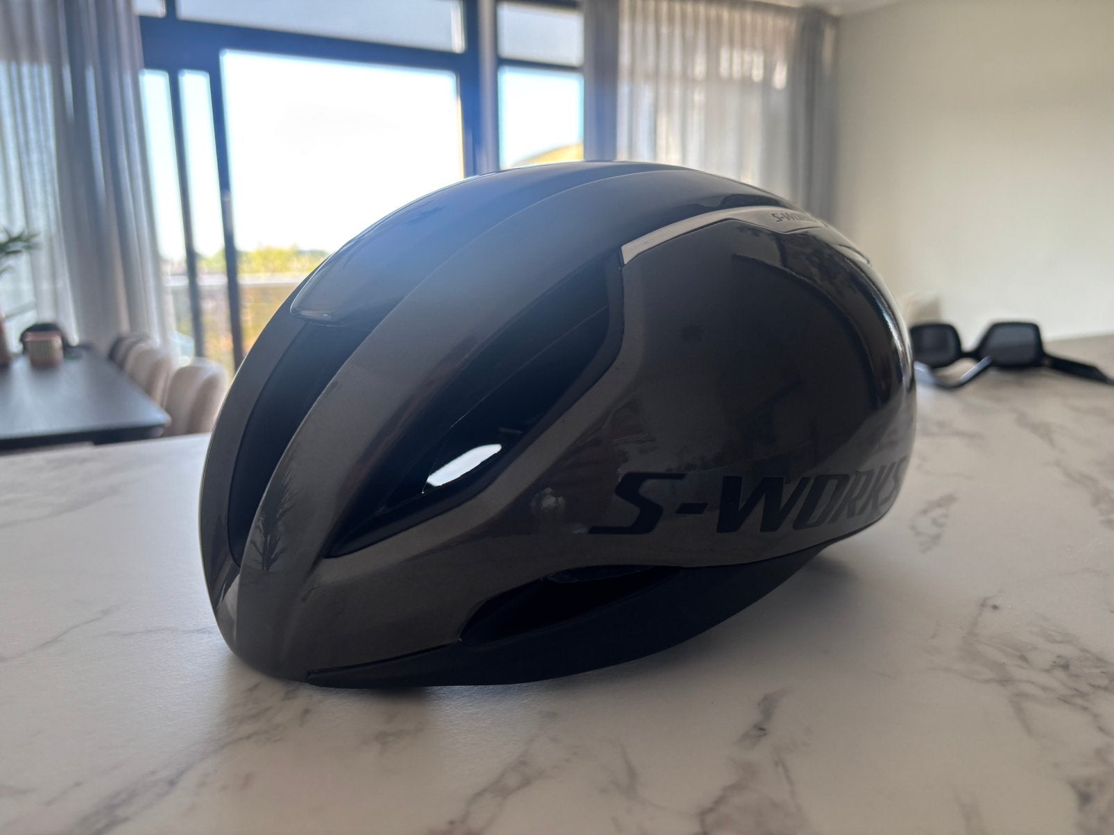 S Works Evade 3 grijs maat M, Fietsen en Brommers, Fietsaccessoires | Fietshelmen, Verzenden, Zo goed als nieuw, Heer of Dame