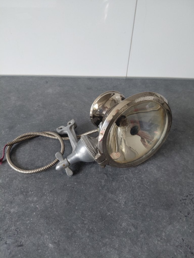 Phare Besnard Zoeklamp met Spiegel Origineel Oldtimer, Verzenden, Gebruikt, Auto's