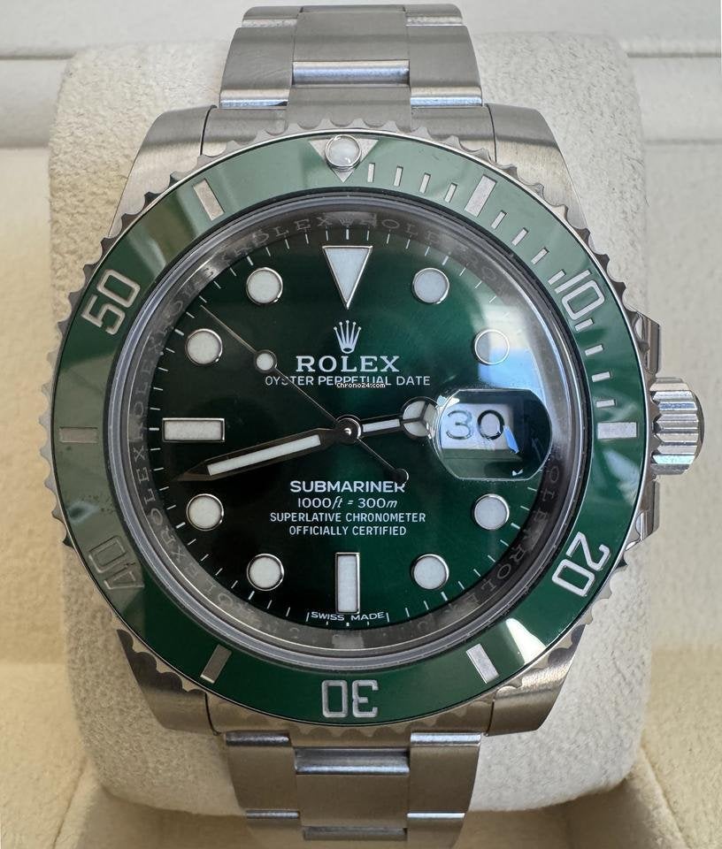 Prachtige Rolex Submariner Date "Hulk", Staal, Polshorloge, Nieuw, Ophalen of Verzenden