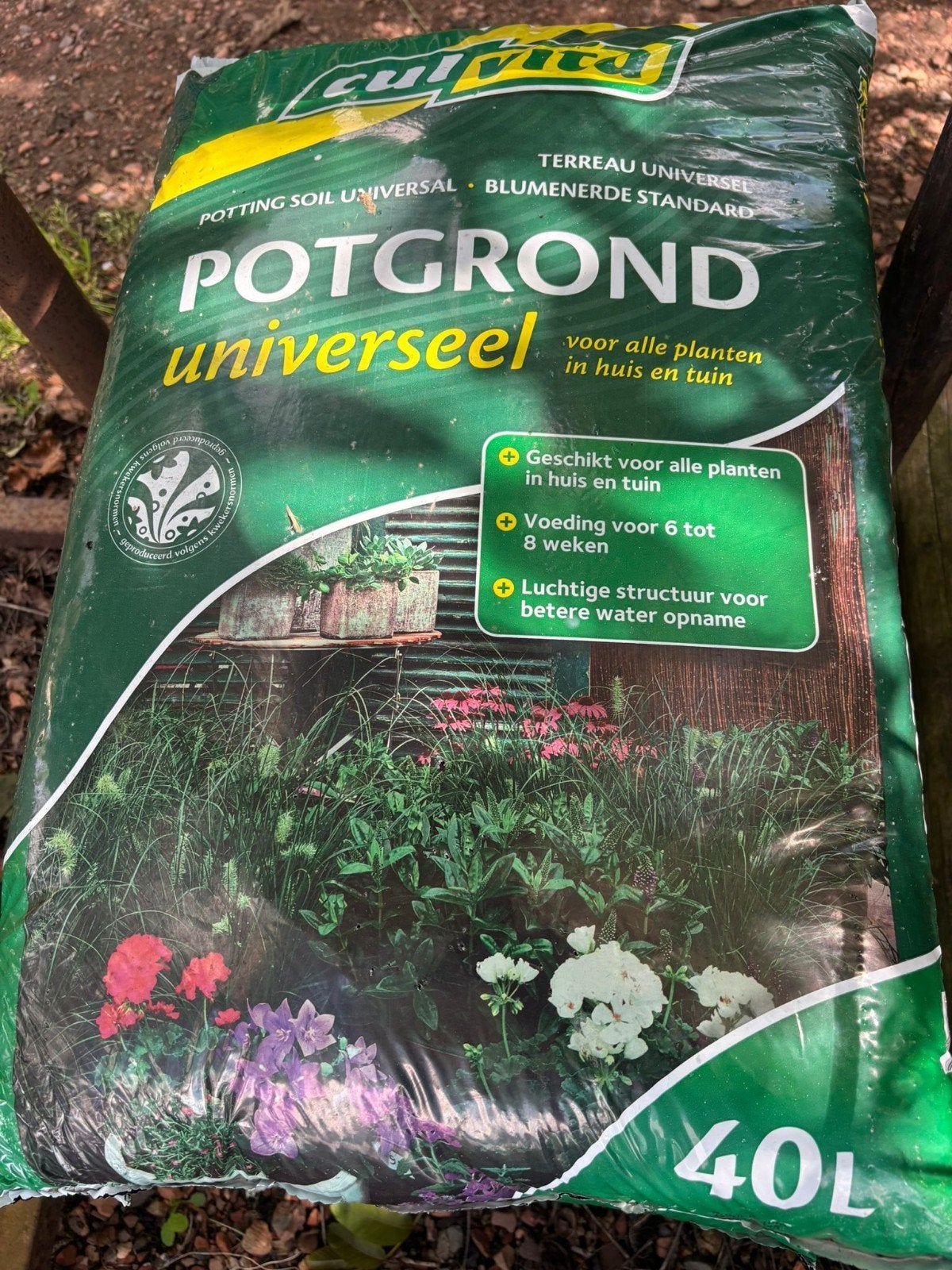 Universele kwaliteits potgrond 40l vanaf €5,70!, Ophalen, Potgrond