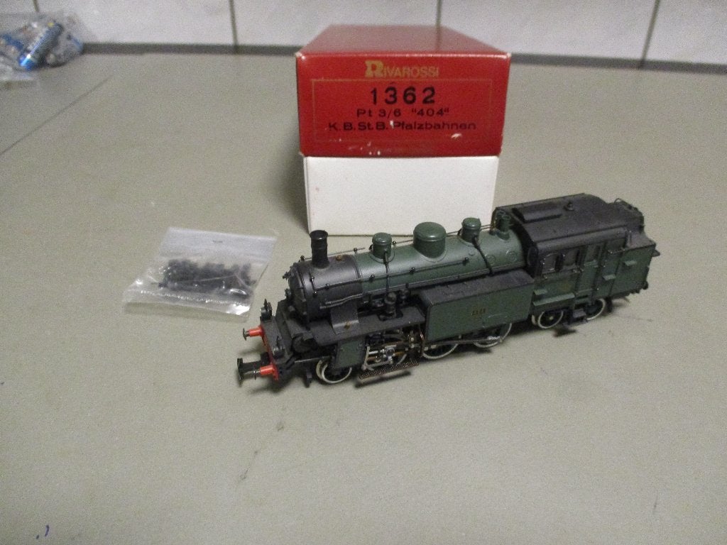 Rivarossi Stoomlok Pt 3/6 404 K. B. St. B. no 1362, Overige merken, Ophalen of Verzenden, Zo goed als nieuw, Analoog