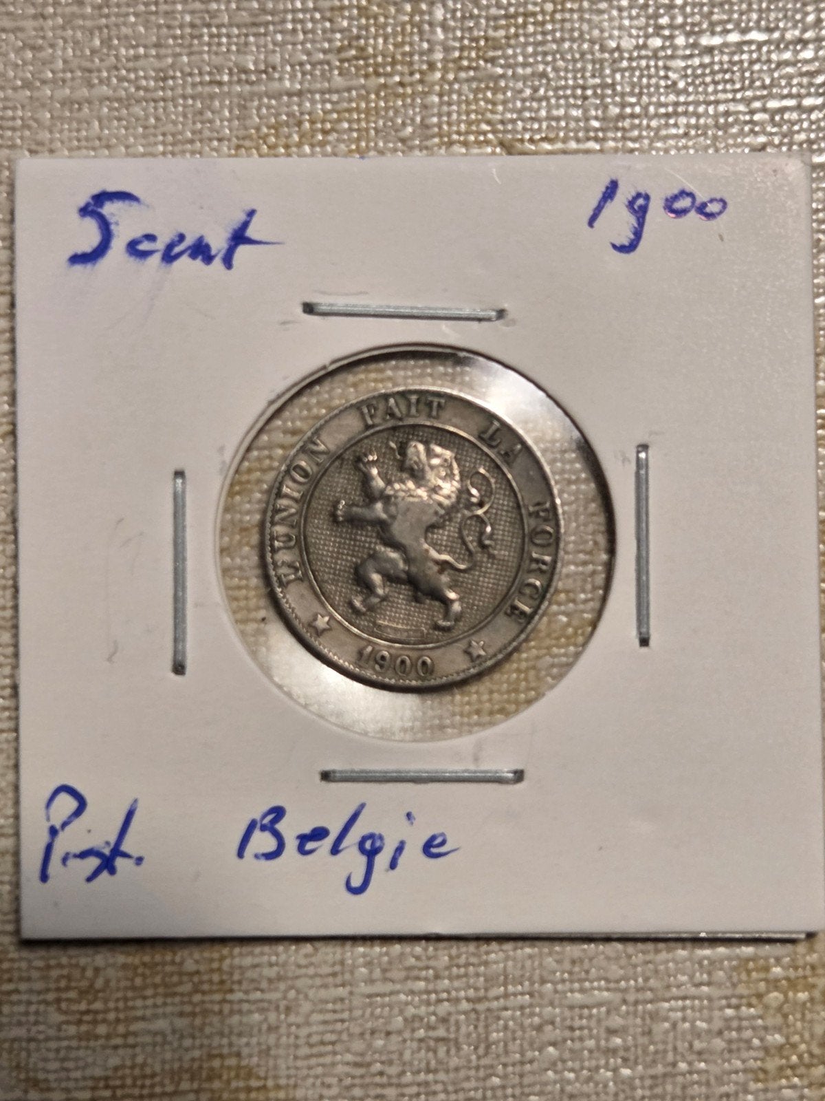 Belgische 5 Centiemen Munt Leopold II uit 1900, Postzegels en Munten, Munten | België, Losse munt, Metaal, Ophalen of Verzenden