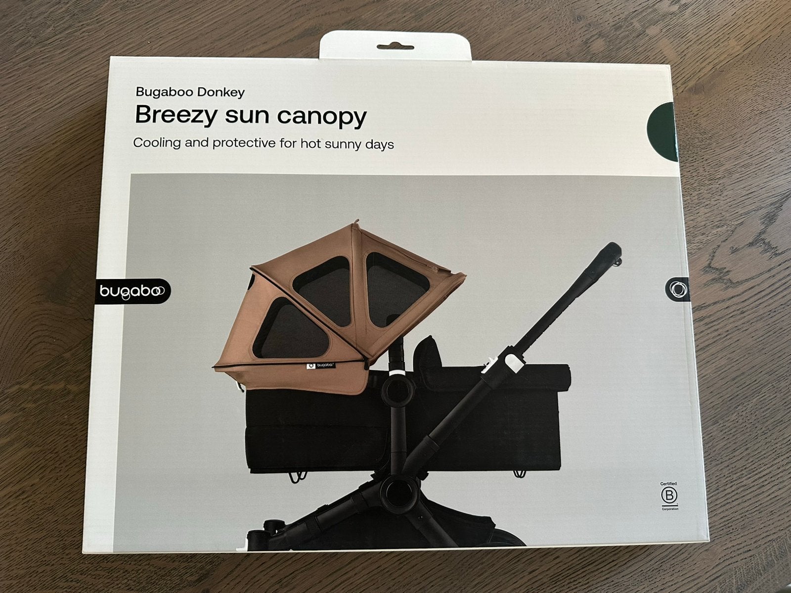 Groene Bugaboo Donkey Breezy zonnekap, Ophalen of Verzenden, Zo goed als nieuw, Overige merken