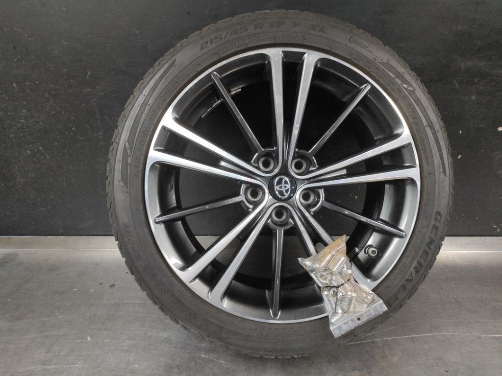 Velgen set + banden Subaru BRZ (215-45-R17), Banden en Velgen, 17 inch, Ophalen of Verzenden, Personenwagen
