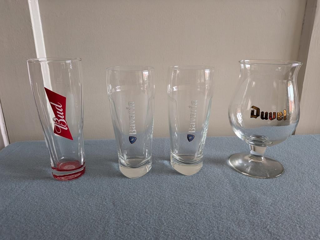 2 Bavaria bierglazen, Verzamelen, Glas en Borrelglaasjes, Ophalen of Verzenden, Gebruikt, Bierglas