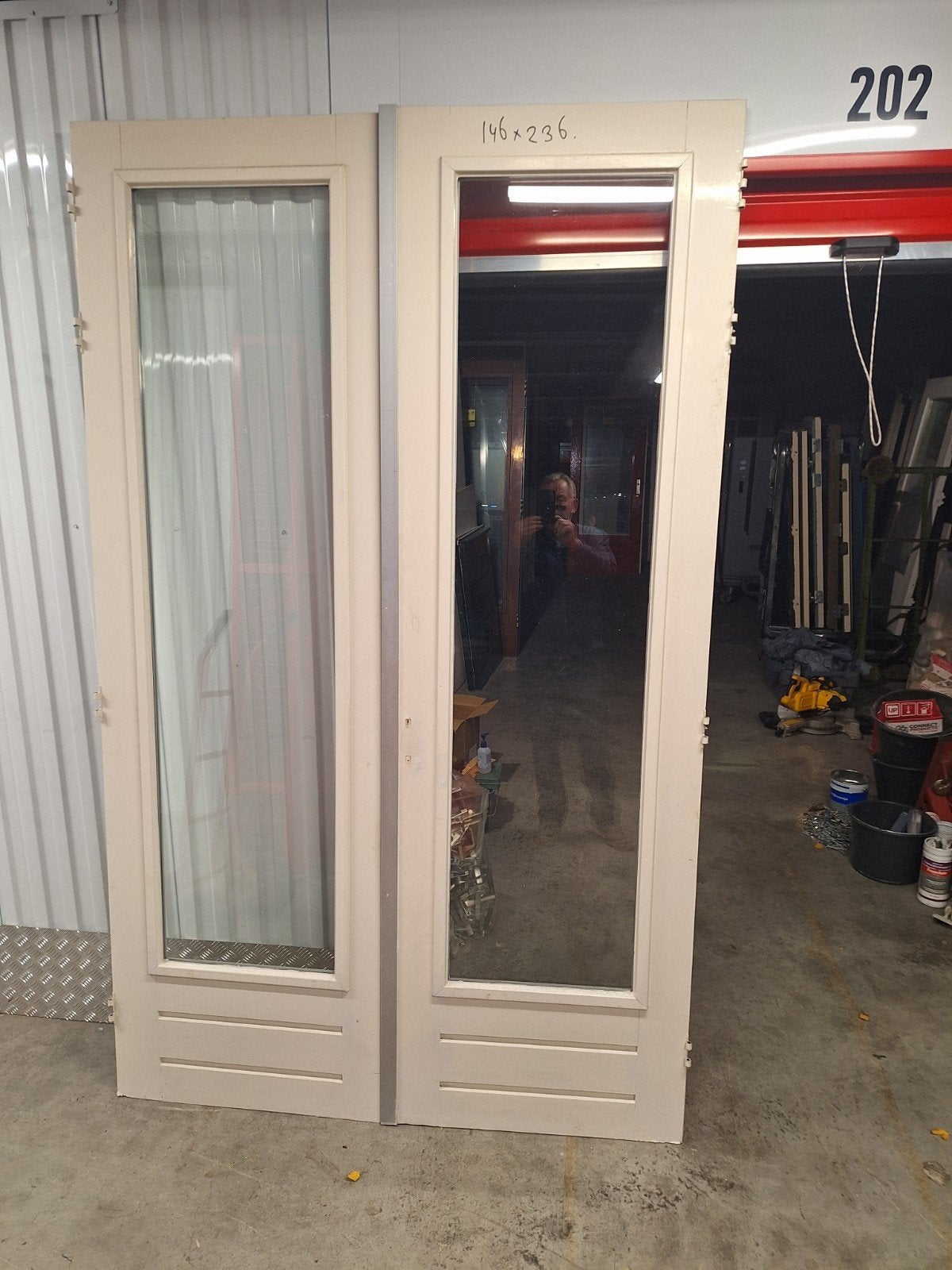 te koop tuindeuren, Doe-het-zelf en Verbouw, Ophalen, Gebruikt, Buitendeur, 200 tot 215 cm