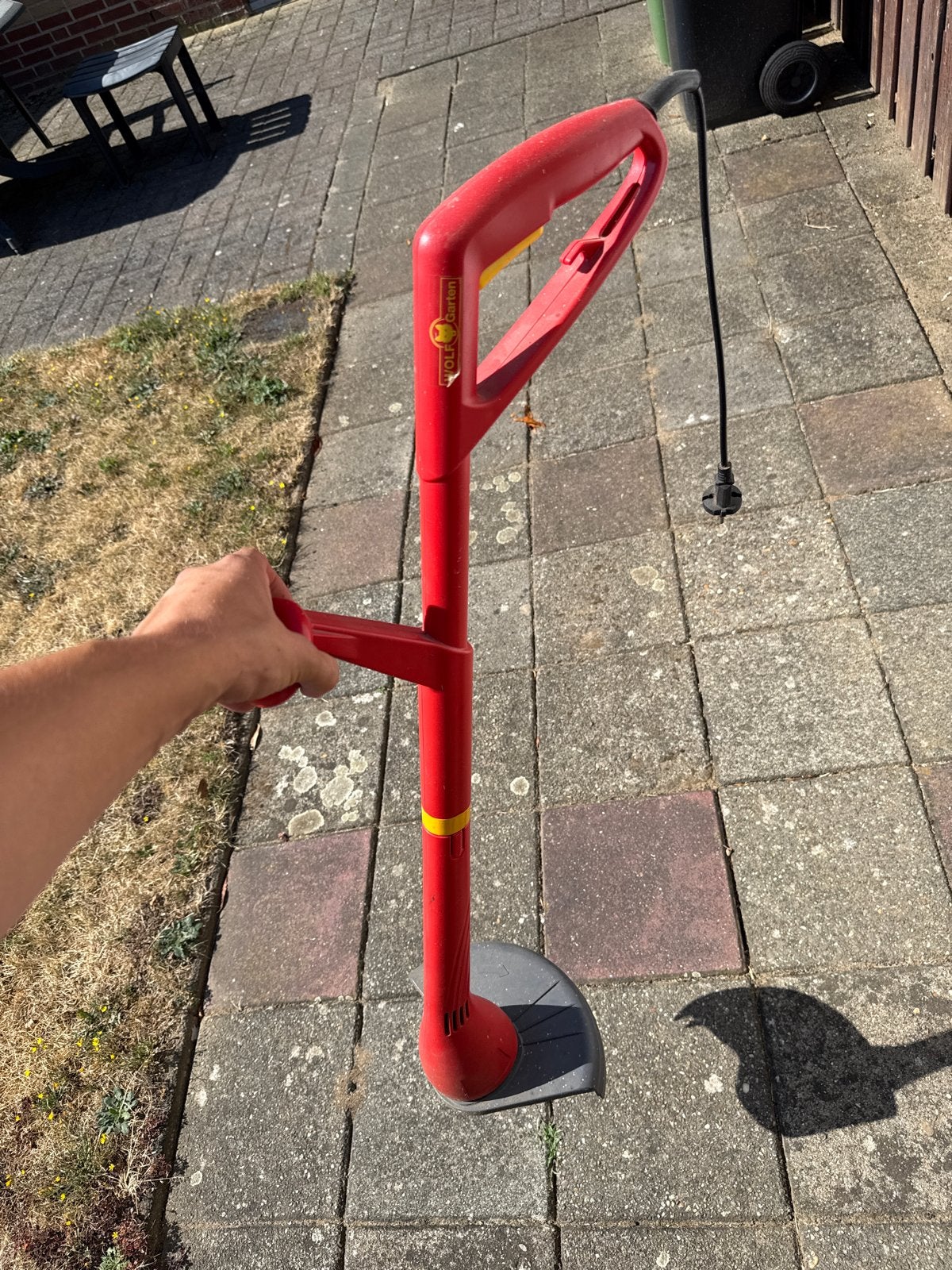 Wolf-Garten elektrische grastrimmer - Rood, Ophalen, Gebruikt, 30 tot 50 cm, Elektrisch