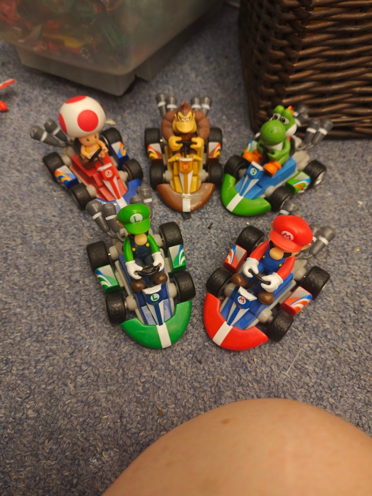 Set van 5 Mario Kart pull-back auto's, Ophalen of Verzenden, Gebruikt