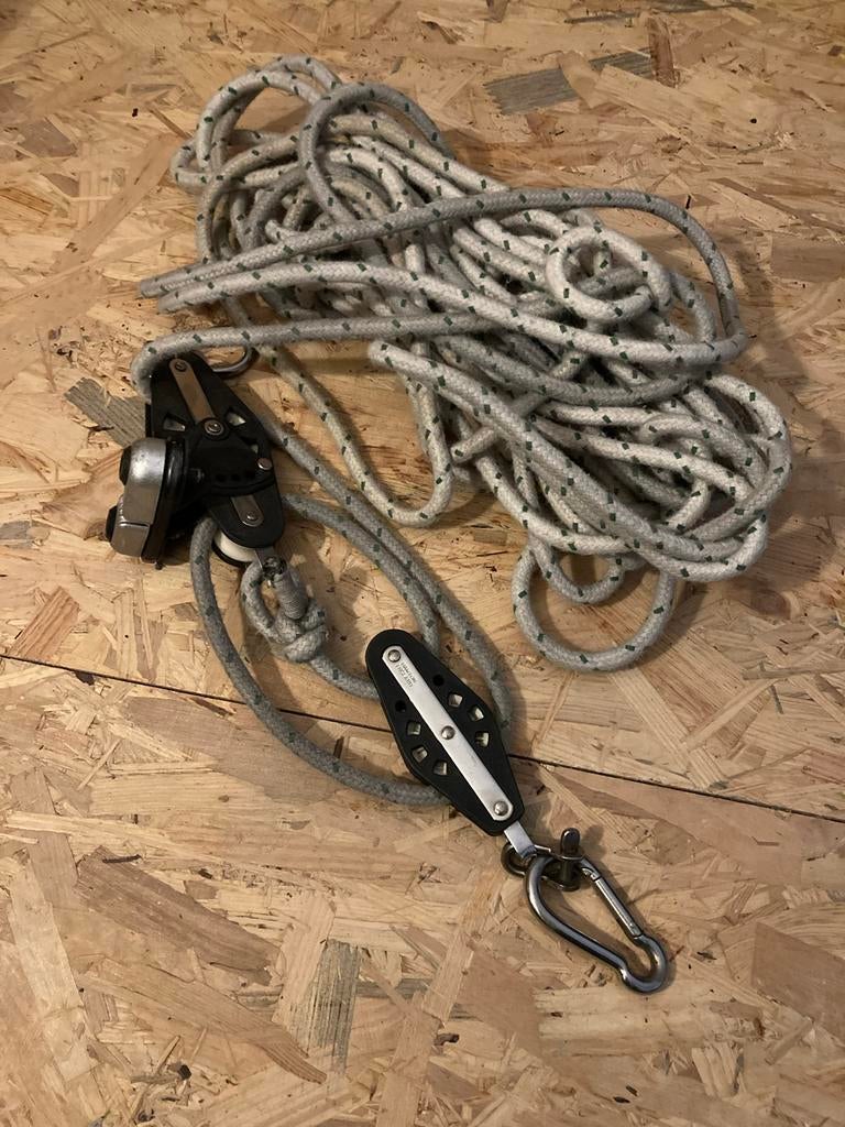 Werkfok lijn met barton katrollen, Ophalen, 6 meter of meer, Gebruikt, 15 tot 30 m²