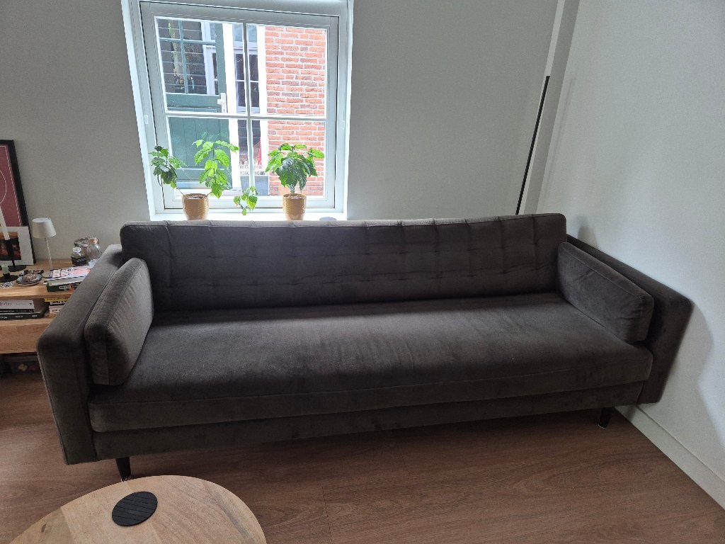 Woood bank, Huis en Inrichting, Banken | Bankstellen, Gebruikt, Rechte bank, Driepersoons, 200 tot 250 cm, 75 tot 100 cm, Ophalen