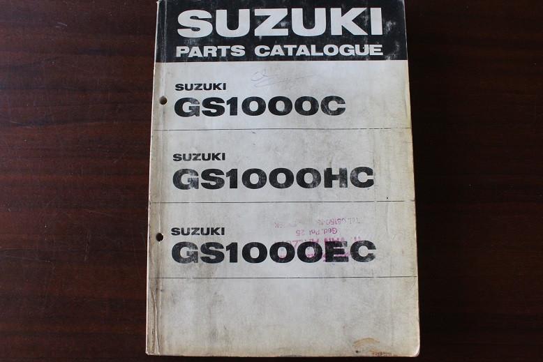 Suzuki GS1000 C HC EC 1978 motorcycle parts catalogue GS, Motoren, Handleidingen en Instructieboekjes, Ophalen of Verzenden, Suzuki