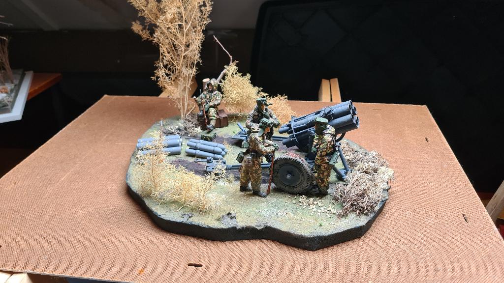 Diorama Nebelwerfer schaal 1:16, Ophalen, Gebruikt, Groter dan 1:35, Diorama