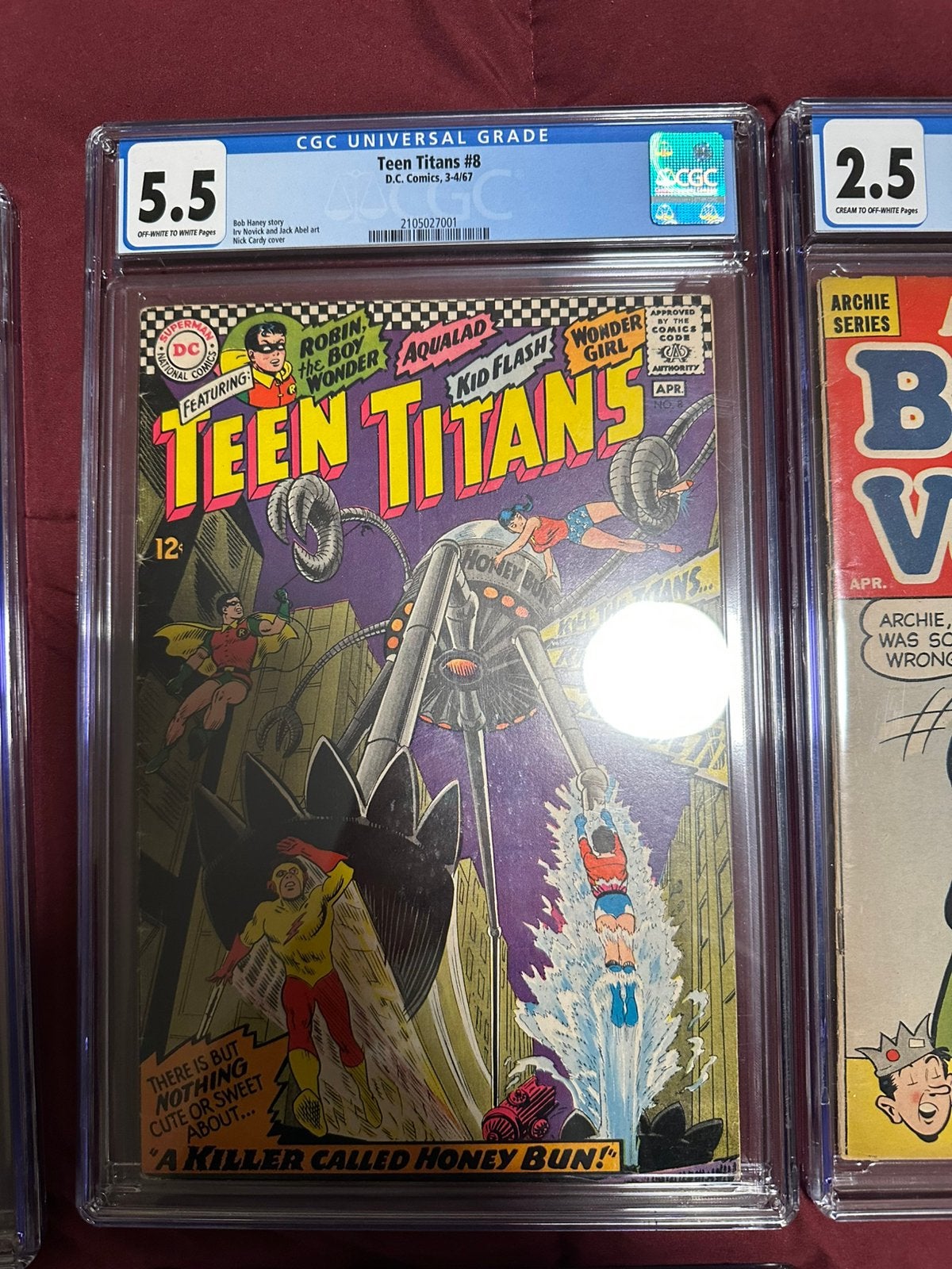 Teen Titans #8 CGC 5.5, Boeken, Strips | Comics, Eén comic, Ophalen, Amerika