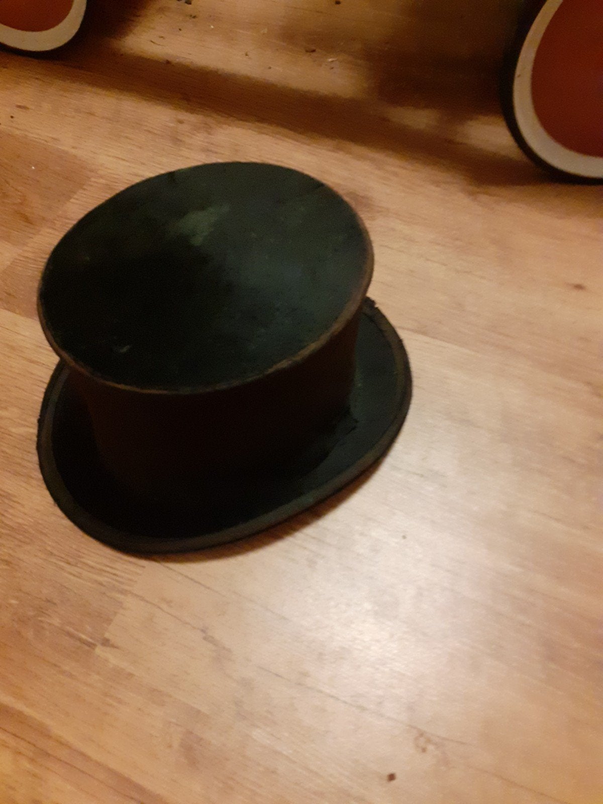 antiek brocante zwarte hoge hoed maat 58 59, Antiek en Kunst, Ophalen of Verzenden