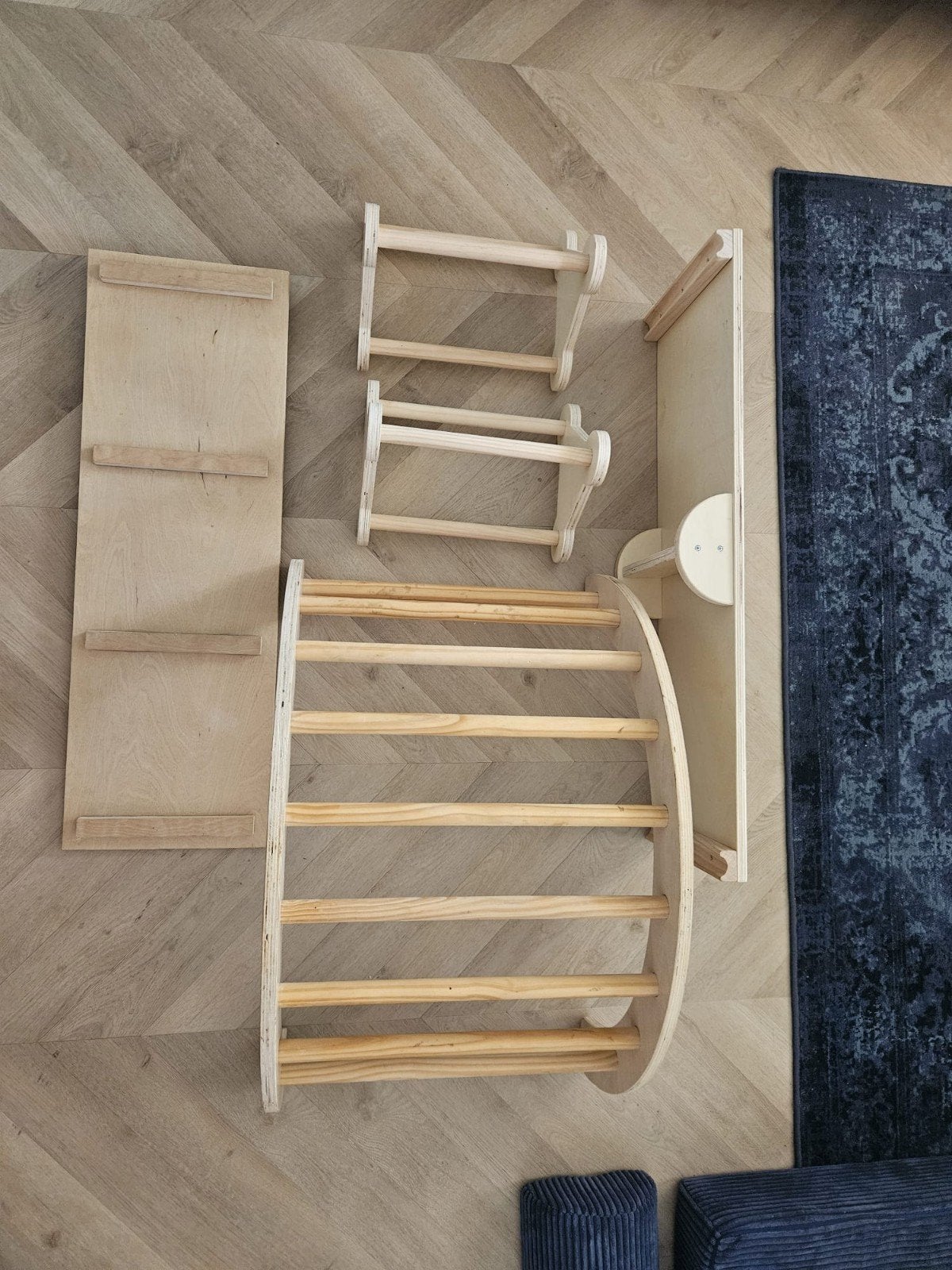 Houten Klimspeelgoed (Rek, Glijbaan, Klimtrapje, Balans), Kinderen en Baby's, Speelgoed | Buiten | Sleeën, Ophalen, Gebruikt, Hout