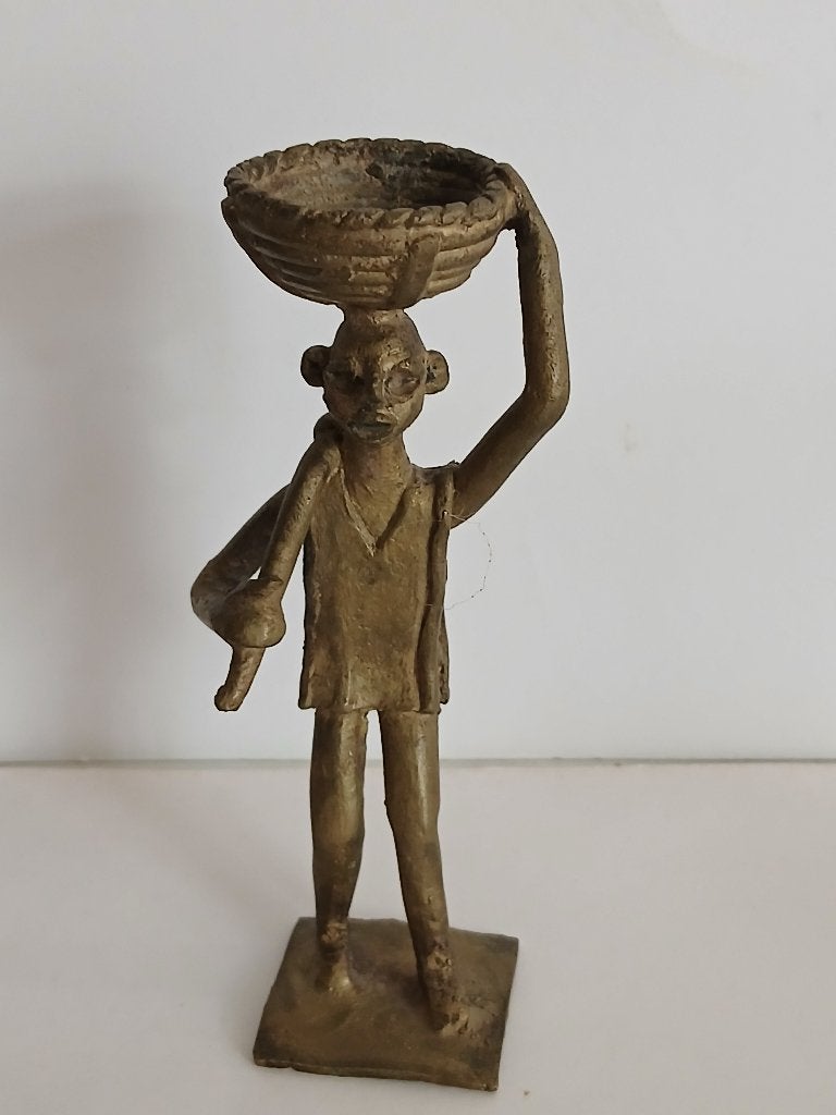 Bronzen Afrikaans Beeldje Akan of Ashanti goudgewicht. (5), Antiek en Kunst, Afrika, Handgemaakt, Ophalen of Verzenden, Brons