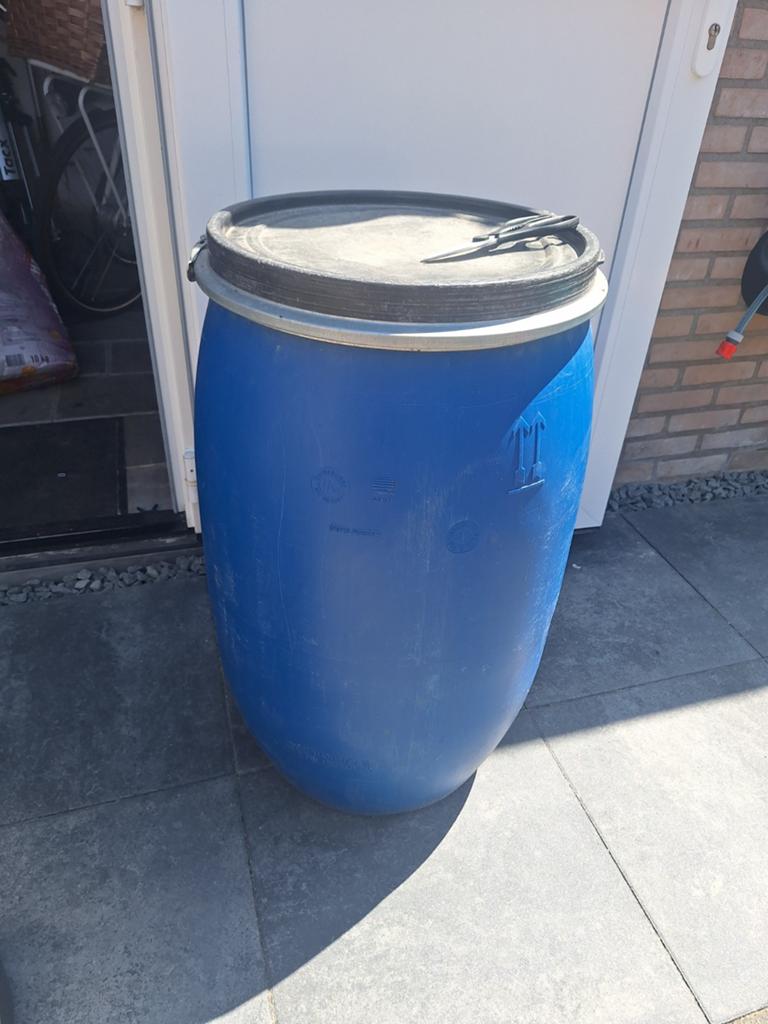 Regenton, voerton, vet ton, bbq ton, 150 liter of meer, Ophalen of Verzenden