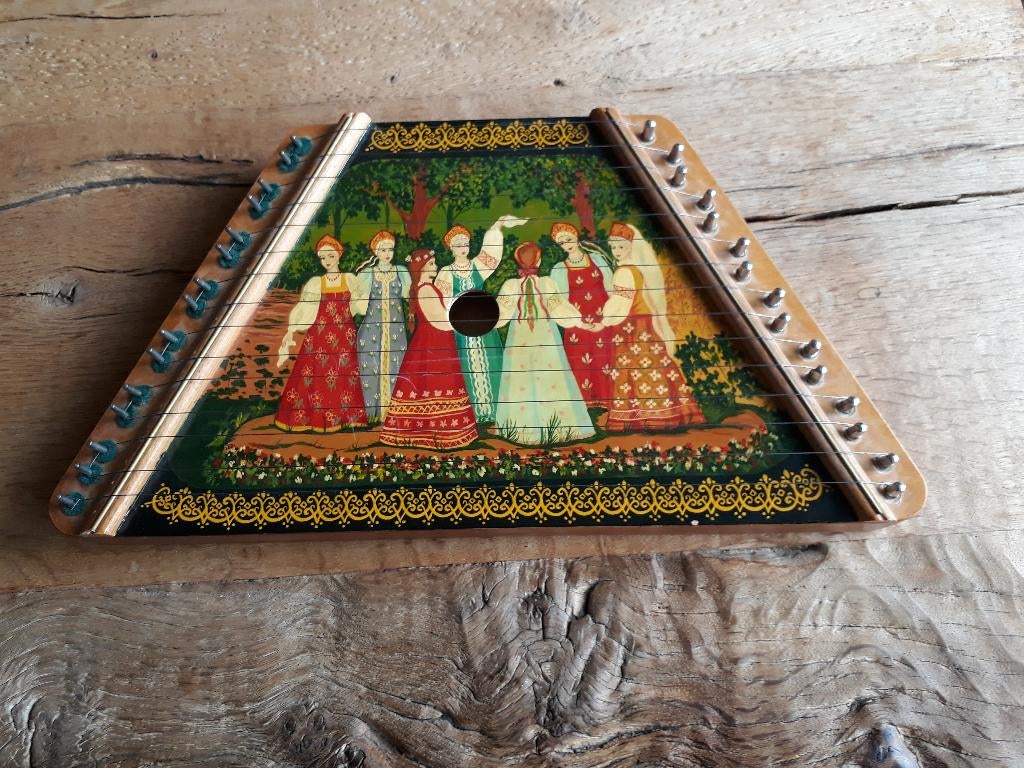 Authentieke Russische harp (Perepelochka)., Muziek en Instrumenten, Ophalen, Zo goed als nieuw