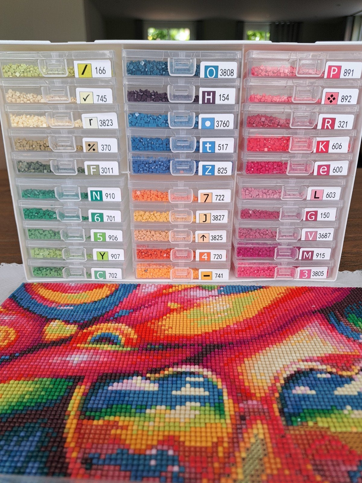 Opbergdoos met 30 schudbakjes diamond painting, Ophalen of Verzenden