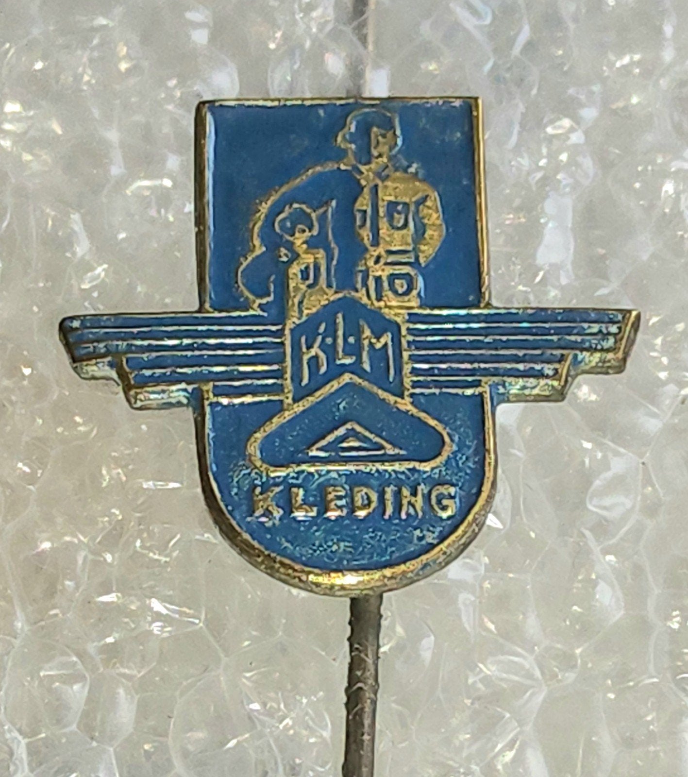Vintage KLM Kleding Speldje, Ophalen of Verzenden, Gebruikt, Overige onderwerpen, Speldje of Pin