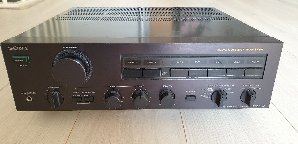 Sony TA-F555 es-II versterker, ampliflier, Ophalen, Gebruikt, Sony, 120 watt of meer