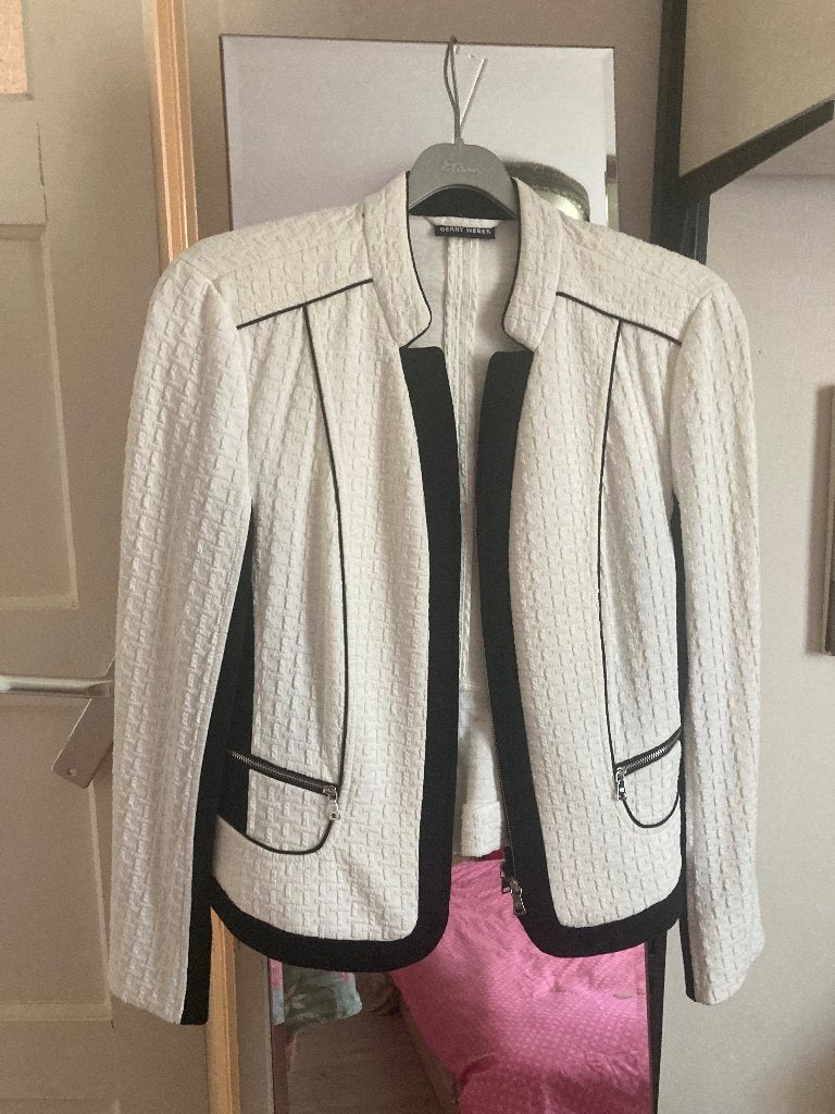 Jurk met jasje ,  Gerry Weber, Kostuum of Pak, Meerkleurig, Maat 42/44 (L), Ophalen of Verzenden