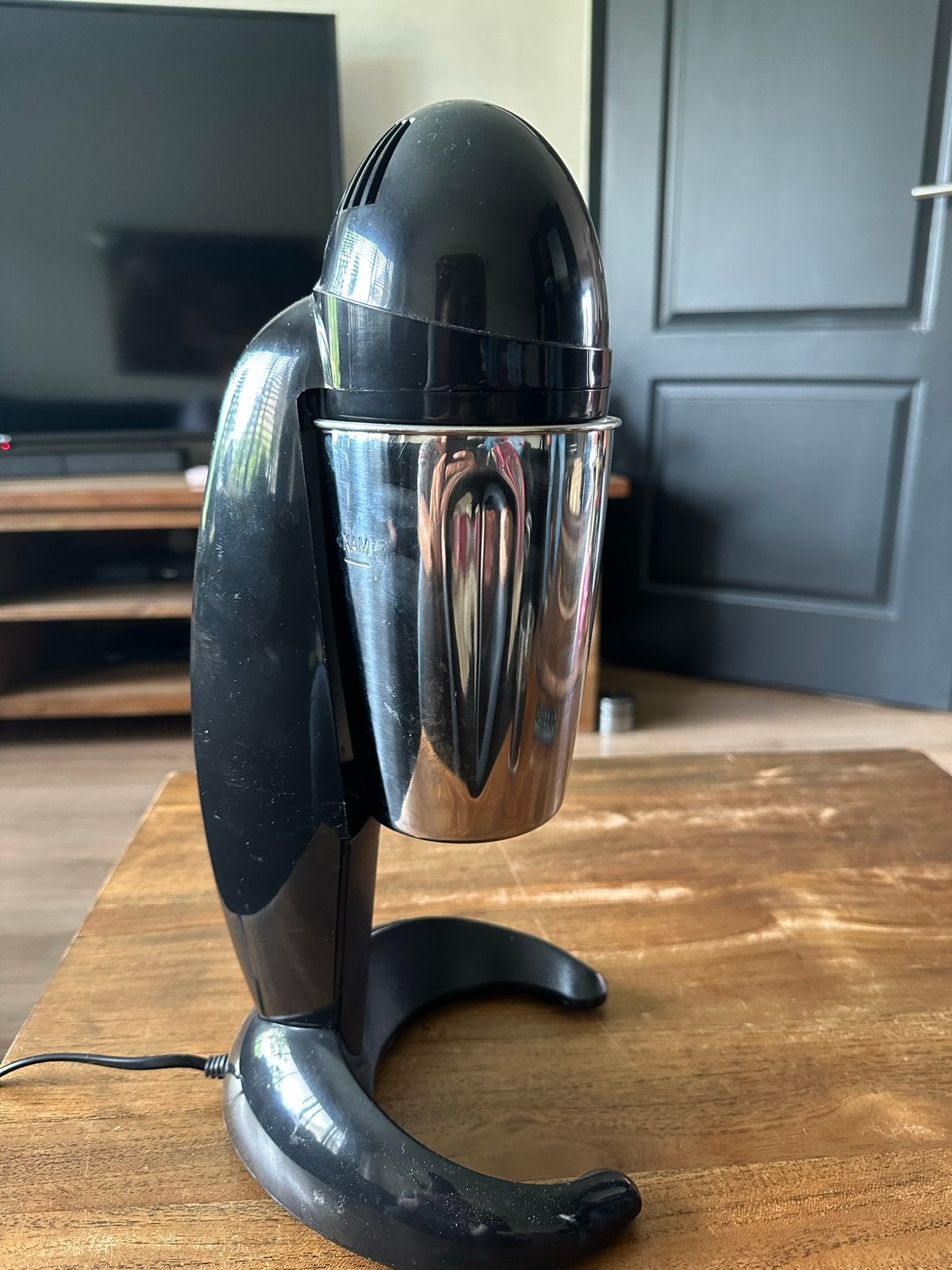 Milkshake Maker / Milk Frother - Zwart, Ophalen of Verzenden, Gebruikt, Blender