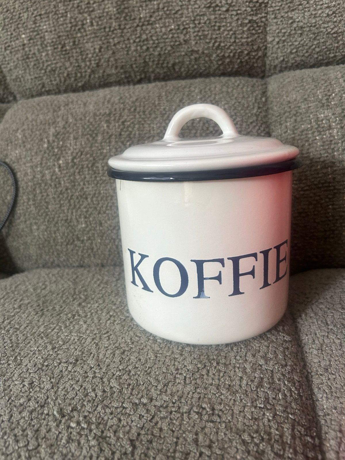 Emaille voorraadpot voor koffie, Ophalen of Verzenden