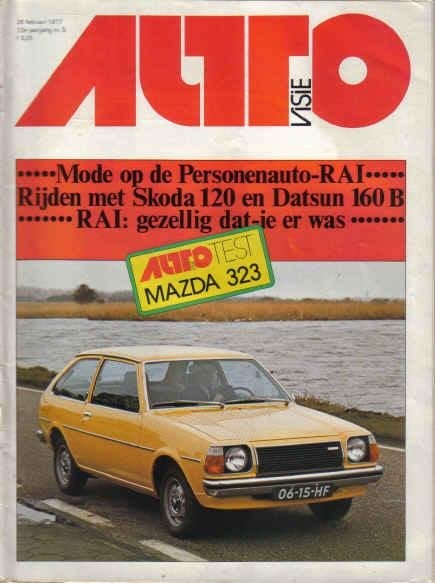 Autovisie 5 1977 : Mazda 323 - Skoda 120 - Datsun 180 B, Ophalen of Verzenden, Gelezen, Algemeen
