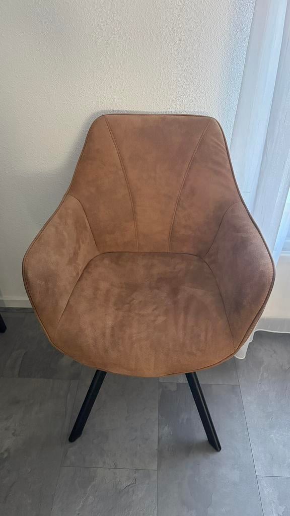 6x Leen Bakker eetkamerstoelen – Model Bas, Huis en Inrichting, Stoelen, Ophalen, Overige materialen, Overige kleuren, Zo goed als nieuw