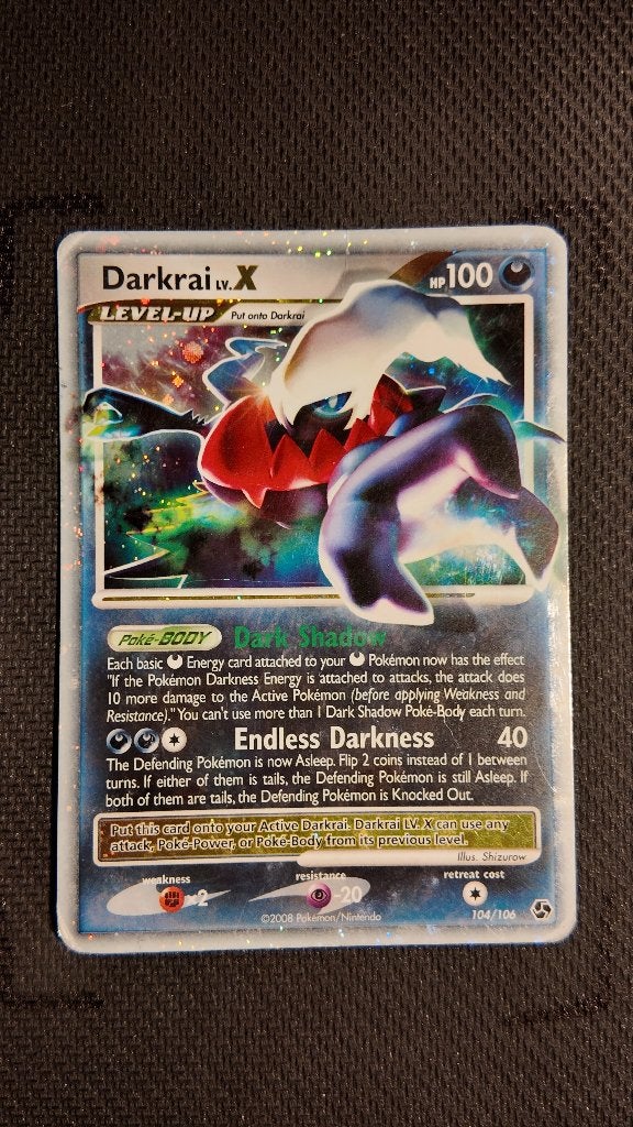 Darkrai LV.X 104 Great Encounters | Pokemon kaart, Ophalen, Zo goed als nieuw, Losse kaart, Foil