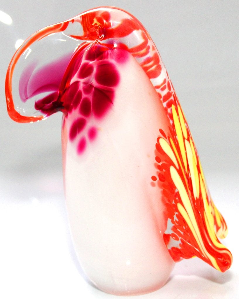 Schitterende Murano Gekleurd Kristal Papegaaiduiker, Ophalen of Verzenden