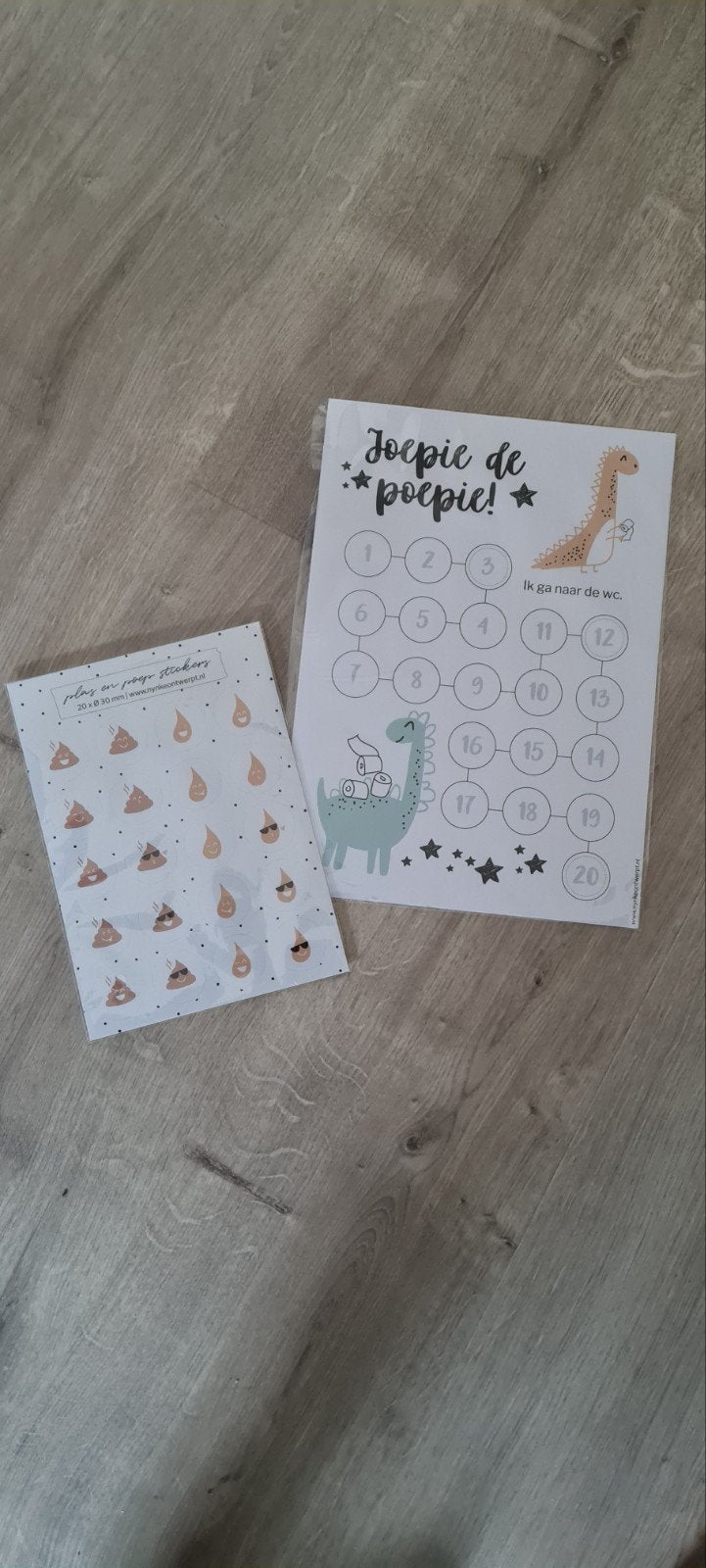 Joepie de Poepie! Plas- en poepstickers + beloningskaart, Ophalen of Verzenden, Nieuw, Overige typen