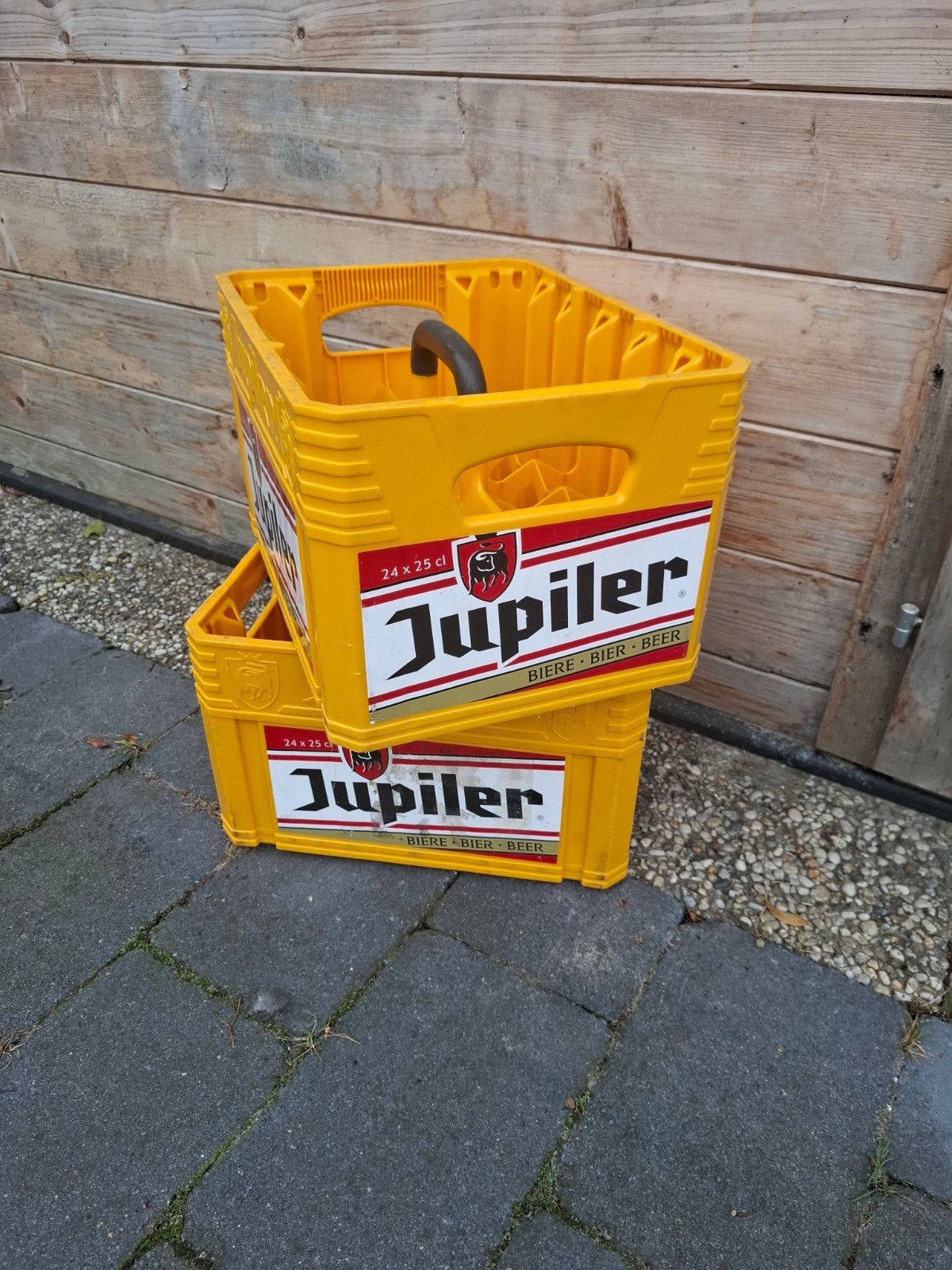 2 lege kratten Jupiler, Ophalen, Jupiler
