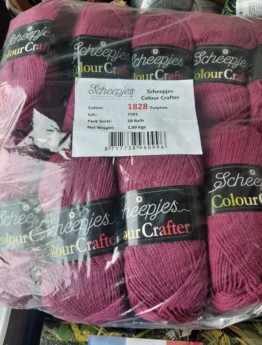 10 bollen Colour Crafter van Scheepjes, Ophalen of Verzenden, Nieuw, Breien of Haken, Wol of Garen